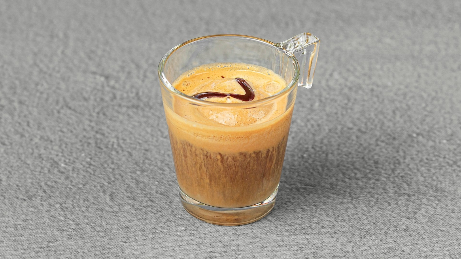 Hot espresso affogato
